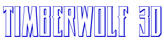 Timberwolf 3D フォント